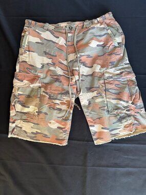 Lucky Brand Long Camouflage Cargo Short
